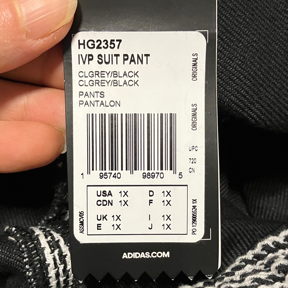 Checked Grey Wide-Leg Drawstring Pants - Picture 12 of 13